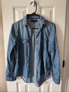 Aeropostale Light Blue Denim Button-Down Shirt